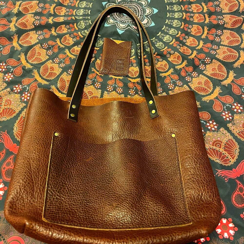 Portland Leather Classic Tote - Medium, Nutmeg
